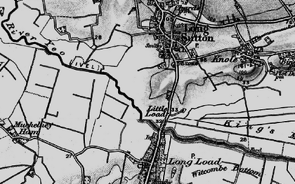 Old map of Wet Moor in 1898