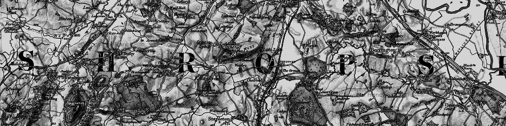 Old map of Little Lyth in 1899