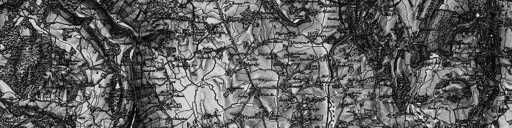 Old map of Preston Cross in 1898