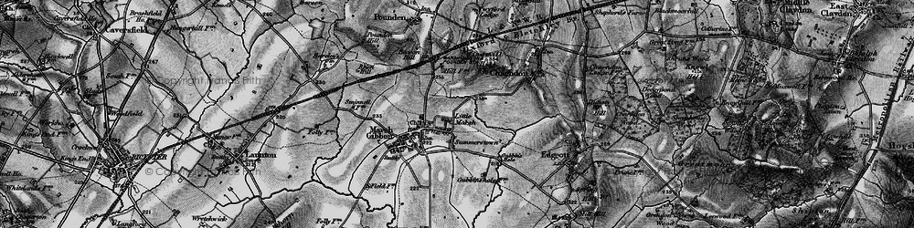 Old map of Little Marsh in 1896