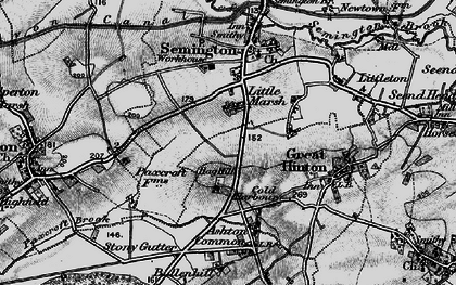 Old map of Little Marsh in 1898