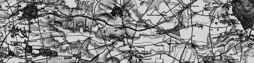 Old map of Little Massingham in 1898