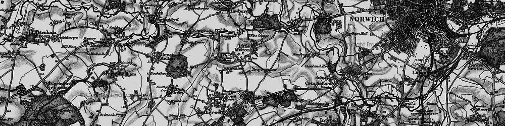 Old map of Beckhithe in 1898