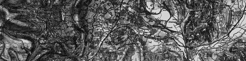 Old map of Little Mill in 1897
