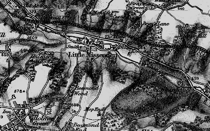 Old map of Mop End in 1896