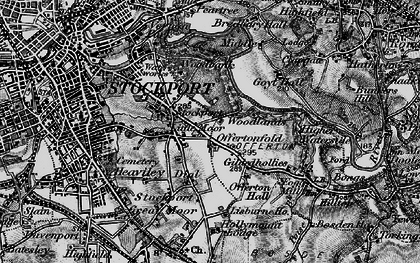 Old map of Little Moor in 1896