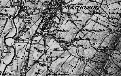 Old map of Little Moor in 1898