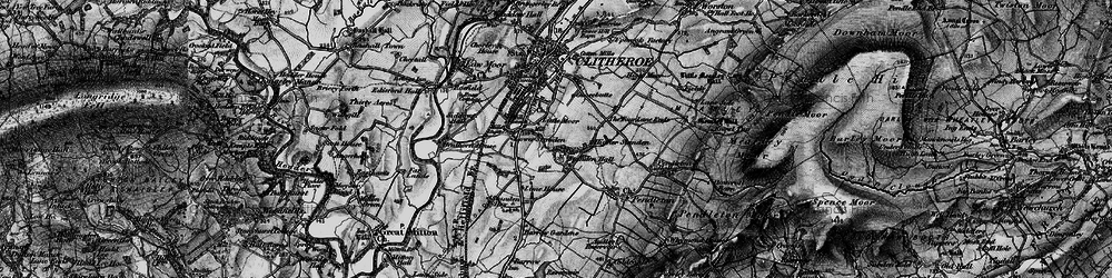 Old map of Little Moor in 1898