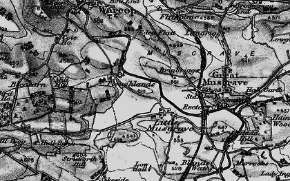 Old map of Little Musgrave in 1897