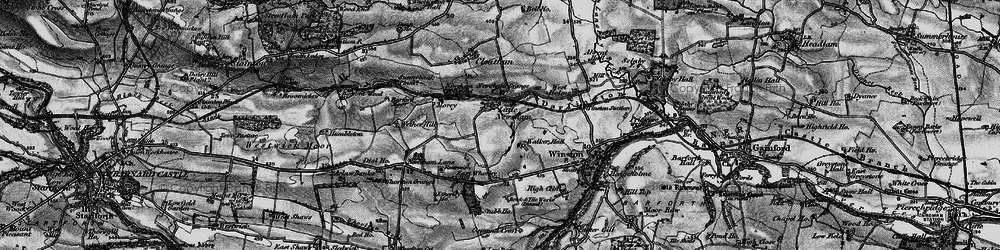 Old map of Little Newsham in 1897