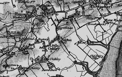 Old map of Little Oakley in 1896