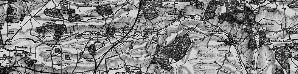 Old map of Little Oakley in 1898