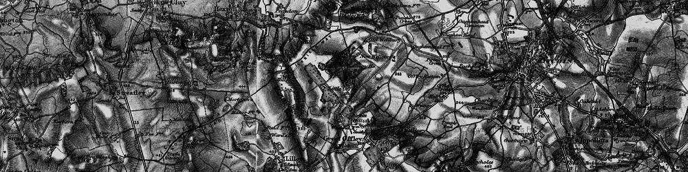 Old map of Little Offley in 1896