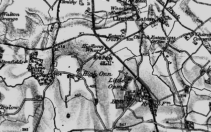 Old map of Little Onn in 1897