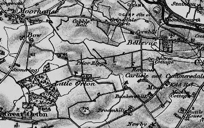 Old map of Little Orton in 1897