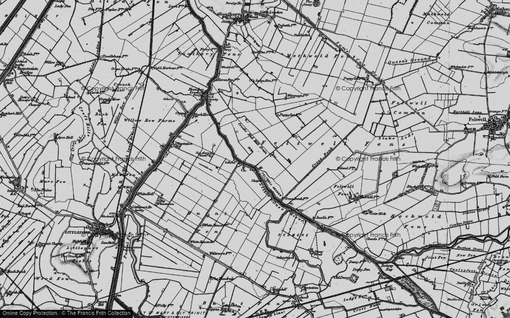 Old Map of Little Ouse, 1898 in 1898