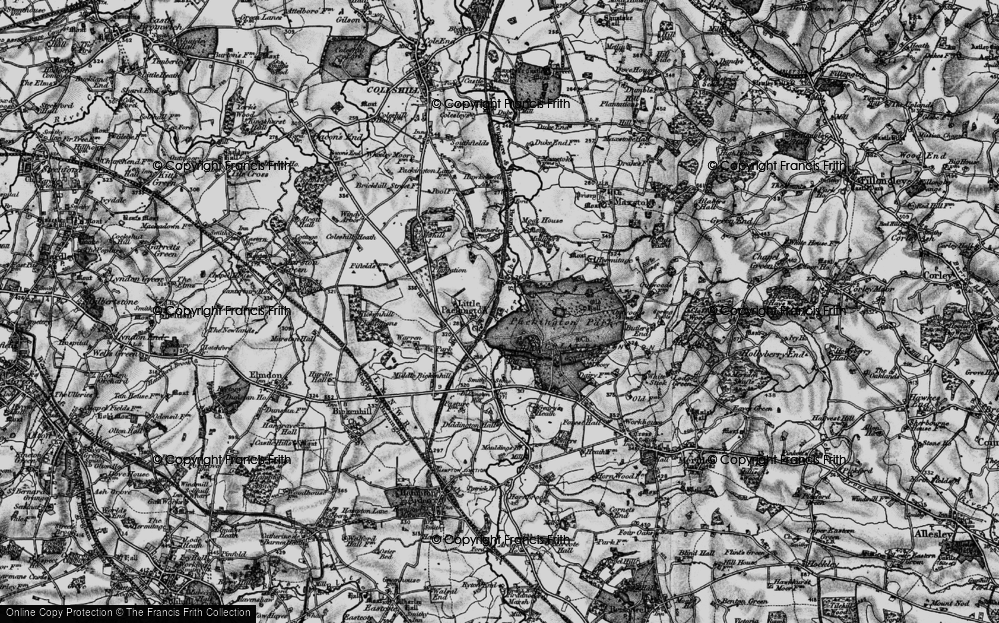 Old Map of Little Packington, 1899 in 1899