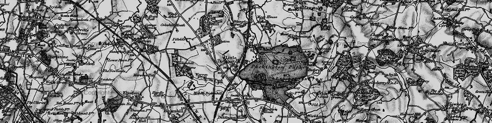 Old map of Bannerley Pool in 1899