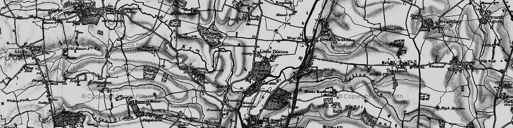 Old map of Little Paxton in 1898
