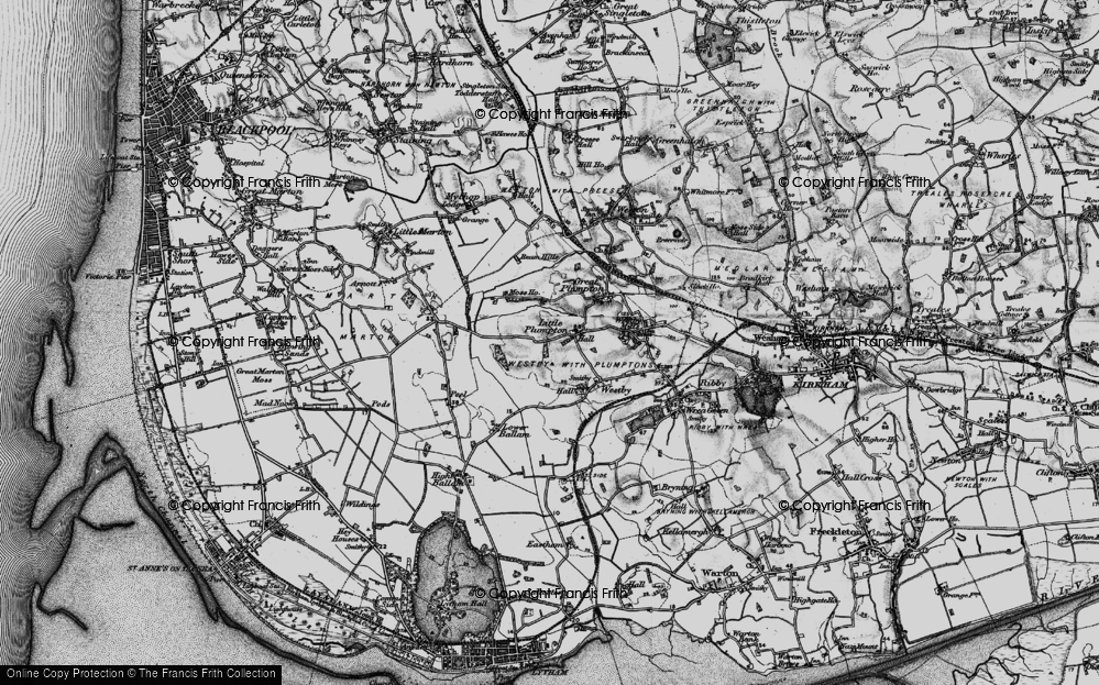 Old Map of Little Plumpton, 1896 in 1896