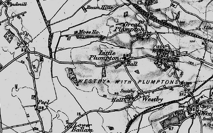 Old map of Little Plumpton in 1896