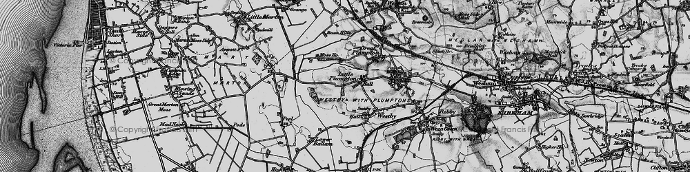 Old map of Little Plumpton in 1896