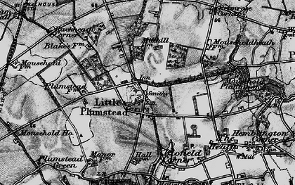 Old map of Little Plumstead in 1898