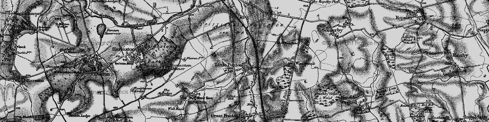 Old map of Little Ponton in 1895