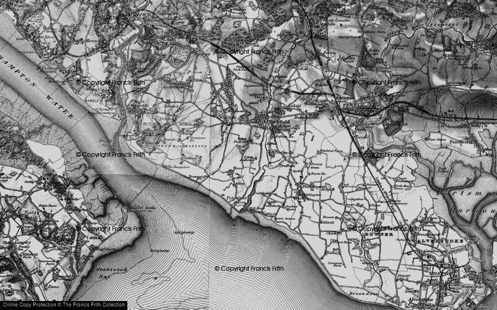 Old Map of Little Posbrook, 1895 in 1895