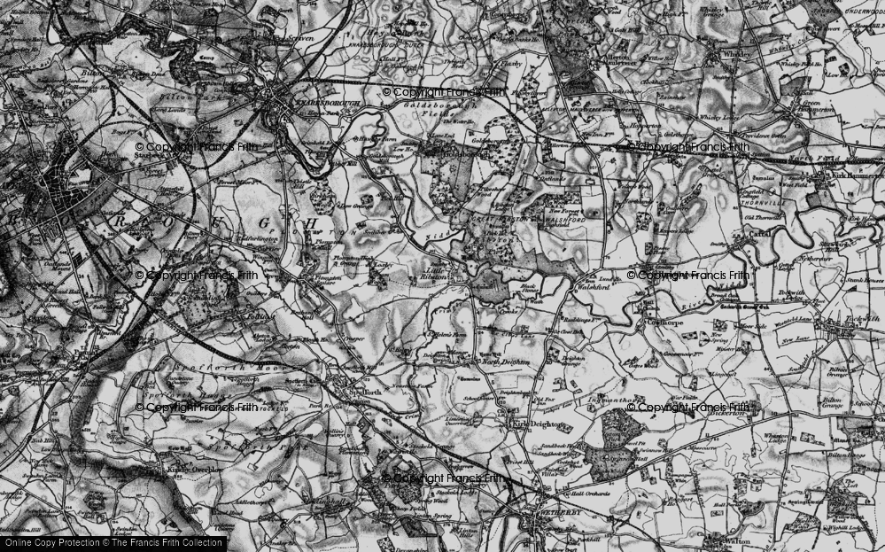Old Map of Little Ribston, 1898 in 1898