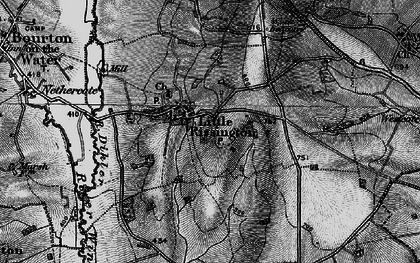 Old map of Little Rissington in 1896