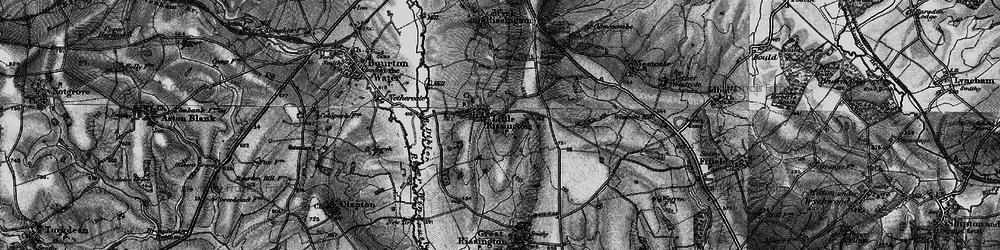 Old map of Bobble Barn in 1896