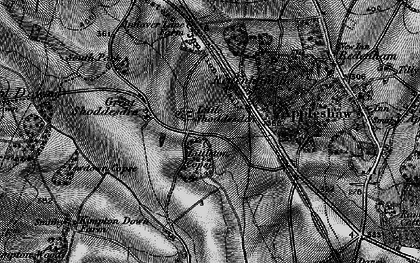 Old map of Little Shoddesden in 1898