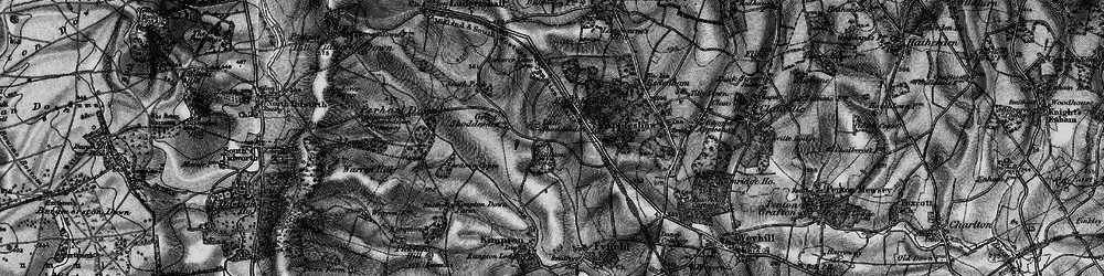 Old map of Little Shoddesden in 1898