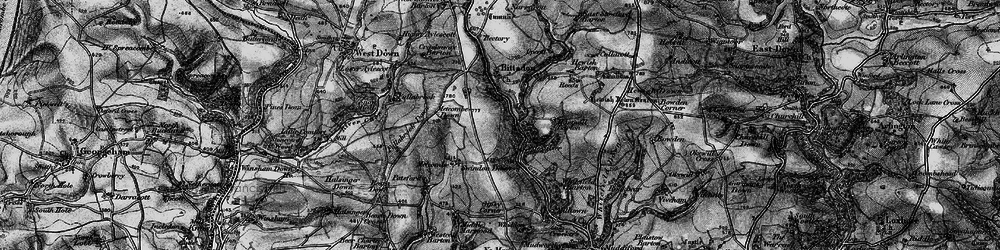 Old map of Little Silver in 1898