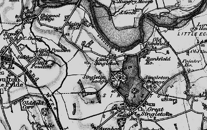 Old map of Little Singleton in 1896