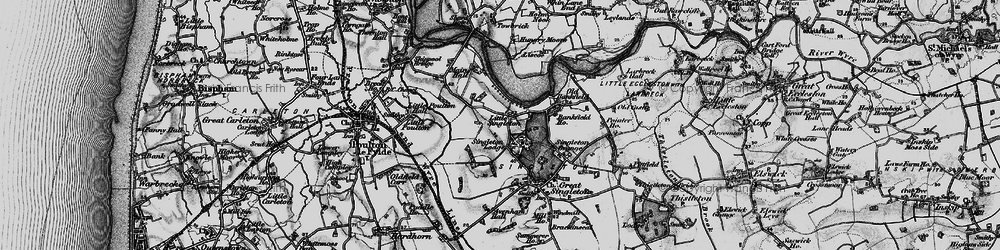 Old map of Little Singleton in 1896