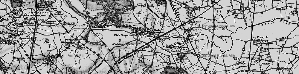 Old map of Little Smeaton in 1895