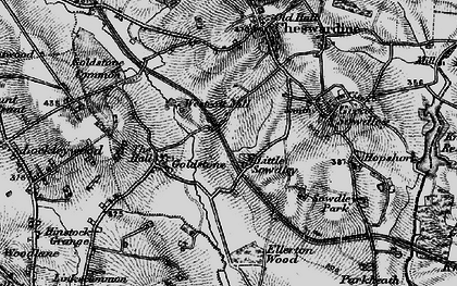 Old map of Little Soudley in 1897
