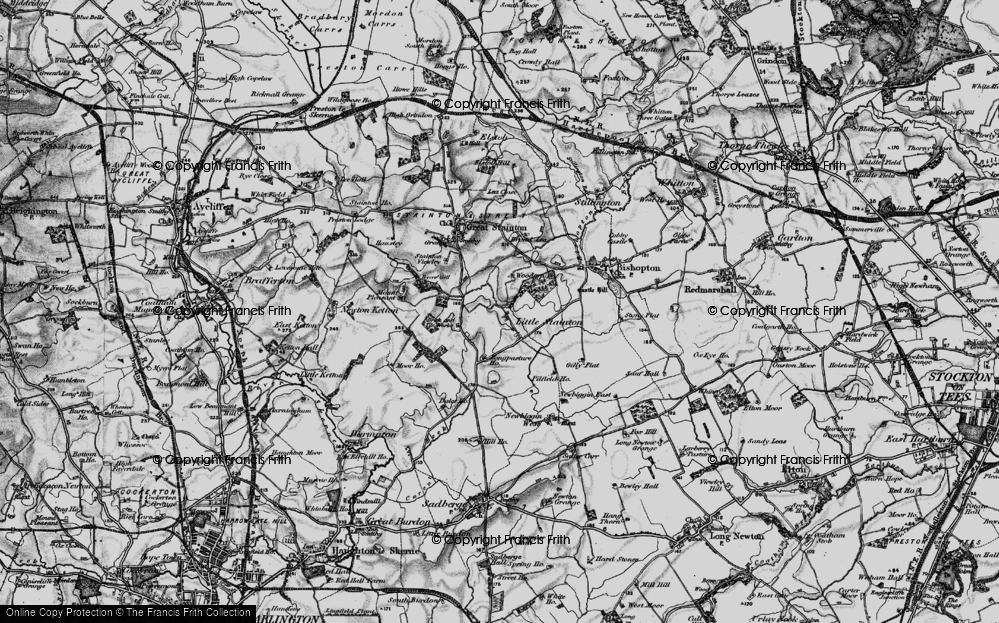 Old Map of Little Stainton, 1898 in 1898