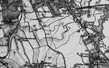 Old map of Little Stanmore in 1896