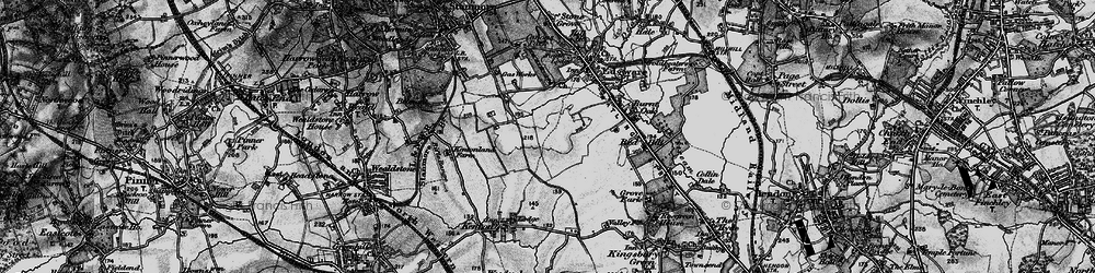 Old map of Little Stanmore in 1896