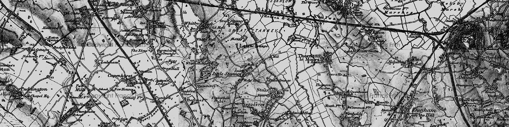 Old map of Little Stanney in 1896