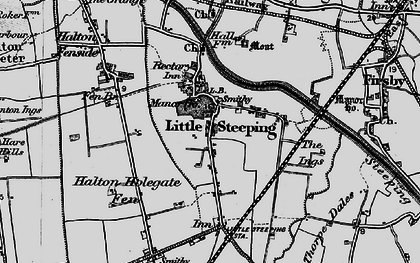 Old map of Black Horse Br in 1899