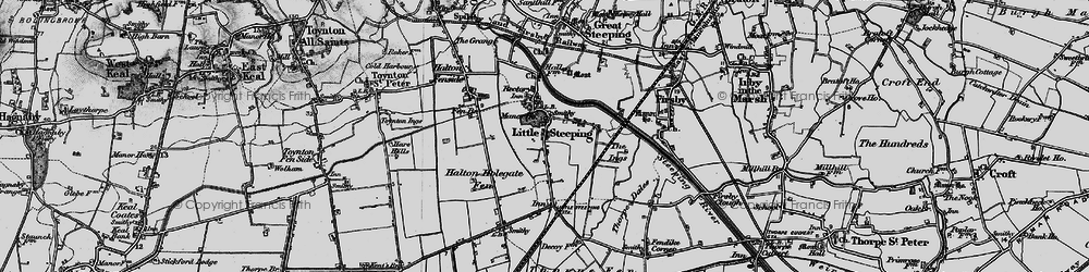 Old map of Little Steeping in 1899