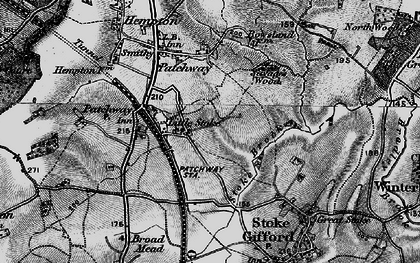 Old map of Little Stoke in 1898