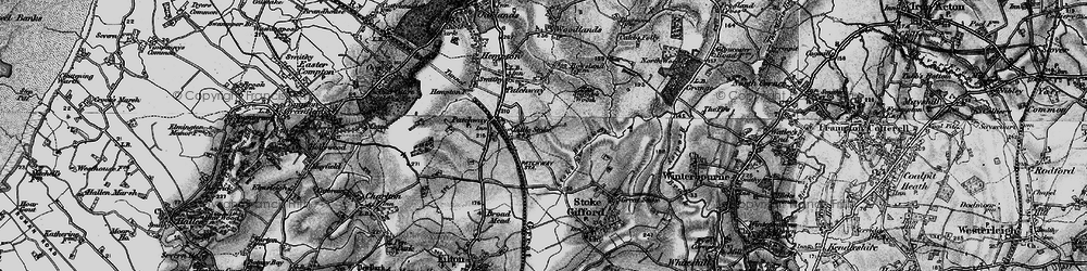Old map of Little Stoke in 1898