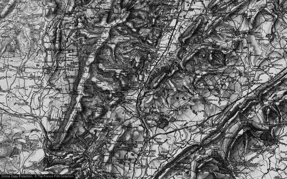 Old Map of Historic Map covering Brockhurst Castle in 1899