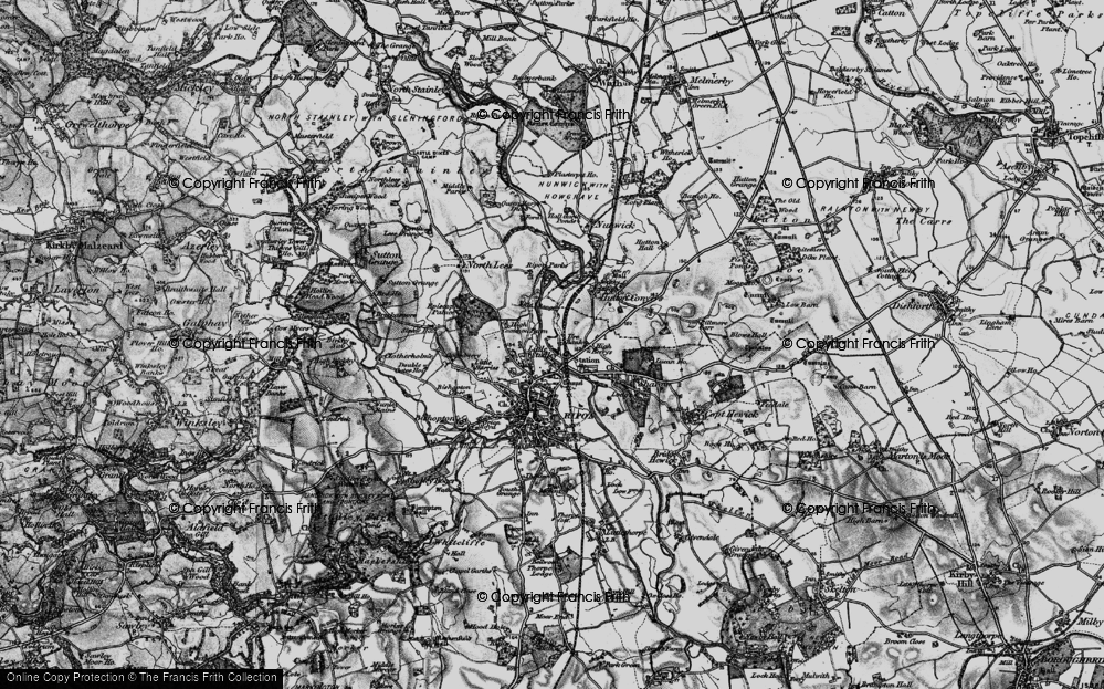 Old Map of Little Studley, 1898 in 1898