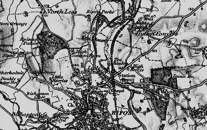 Old map of Little Studley in 1898